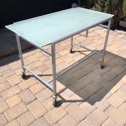 beautiful modern glass desk