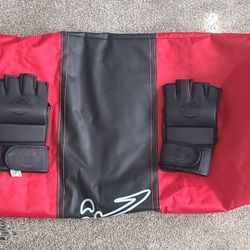 Heavy Punching Bag & Gloves - $20