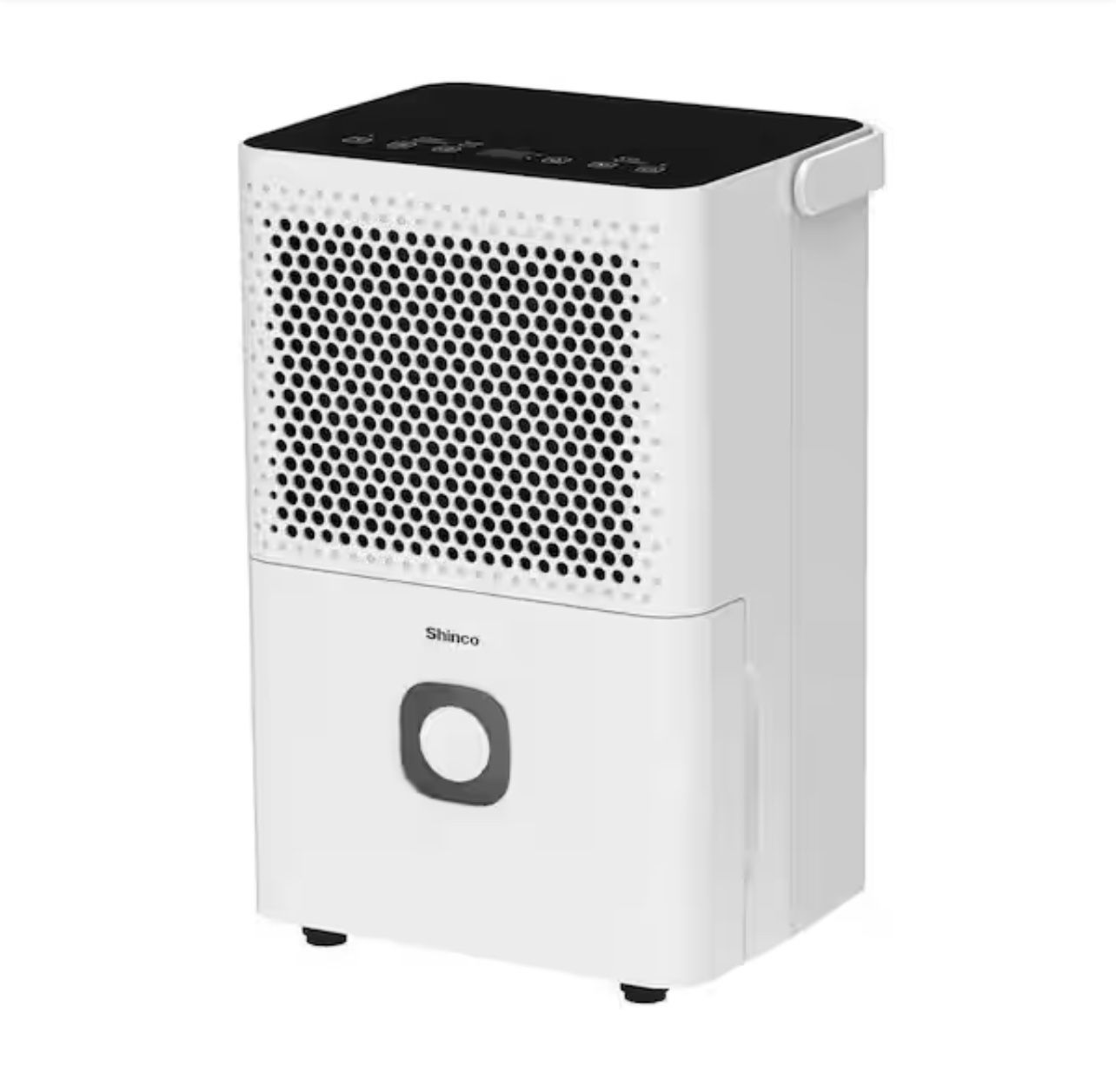 30 pt. 1,500 sq.ft. Portable Dehumidifier in White with Auto Defrost, Dual Filters, Variable Speeds, Continuous Run