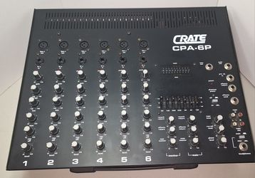 Crate CPA-6P 6-channel Audio Mixer With Built in Amplifier N. Phoenix