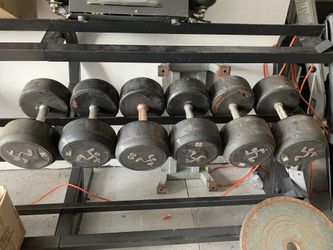 Rubber Coated Dumbbells 70s, 80 & 90s