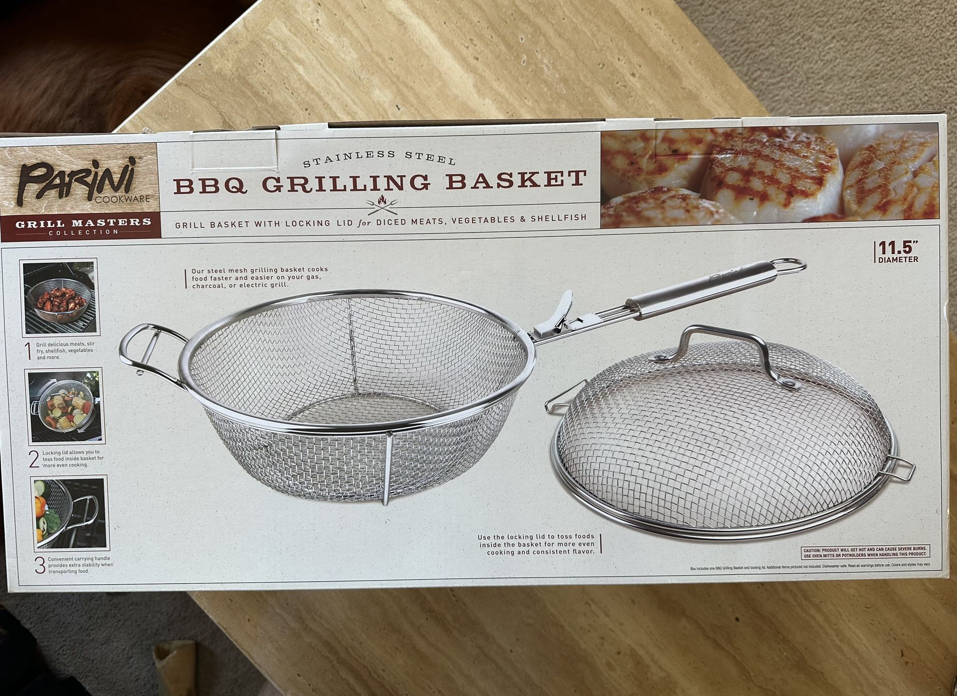 New Parini BBQ Grilling Basket