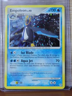 Empoleon LV.42 4/130 Holo Rare Pokemon Card 2007 Diamond & Pearl set