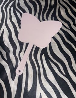 Light pink butterfly mirrors