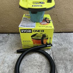 RYOBI ONE+ 18V Cordless 5 Gal. Bucket Top Wet/Dry Vacuum (Tool Only) with 1/4 in. Hose and Crevice Tool