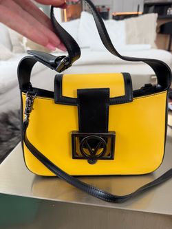 Valentino Garavani Yellow Leather Crossbody Bag