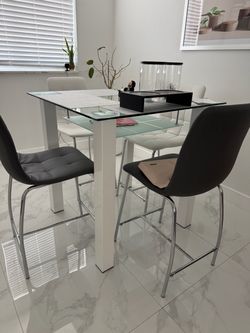Glass Square Table
