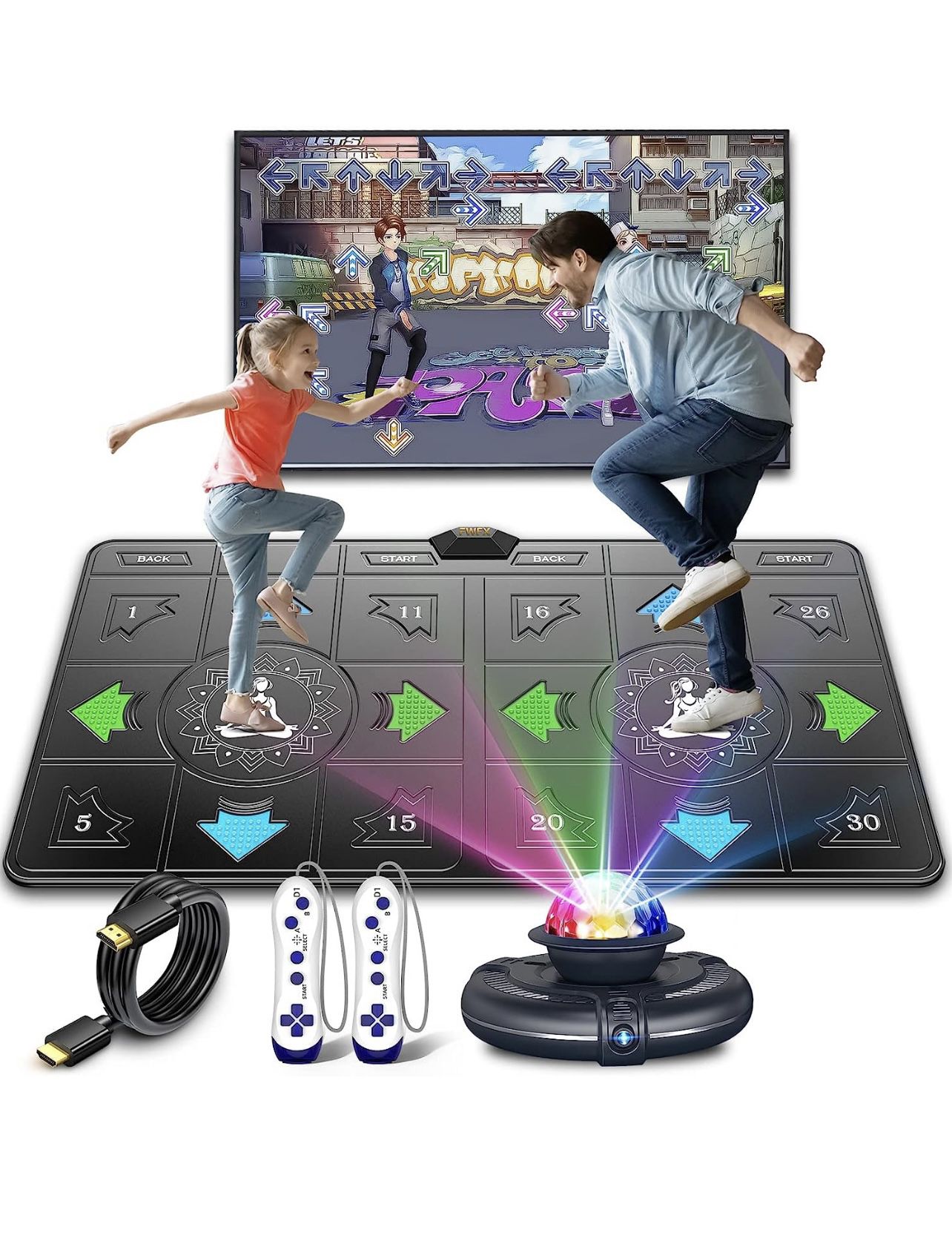 FWFX Electronic Dance Mat With HD Camera Double User Open Box  
