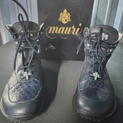 Size 11 1/2- Maury Gator High Top Shoes