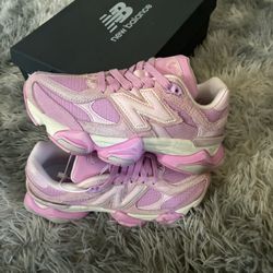 Pink New Balance 9060 Shoes - Size 5.5Y