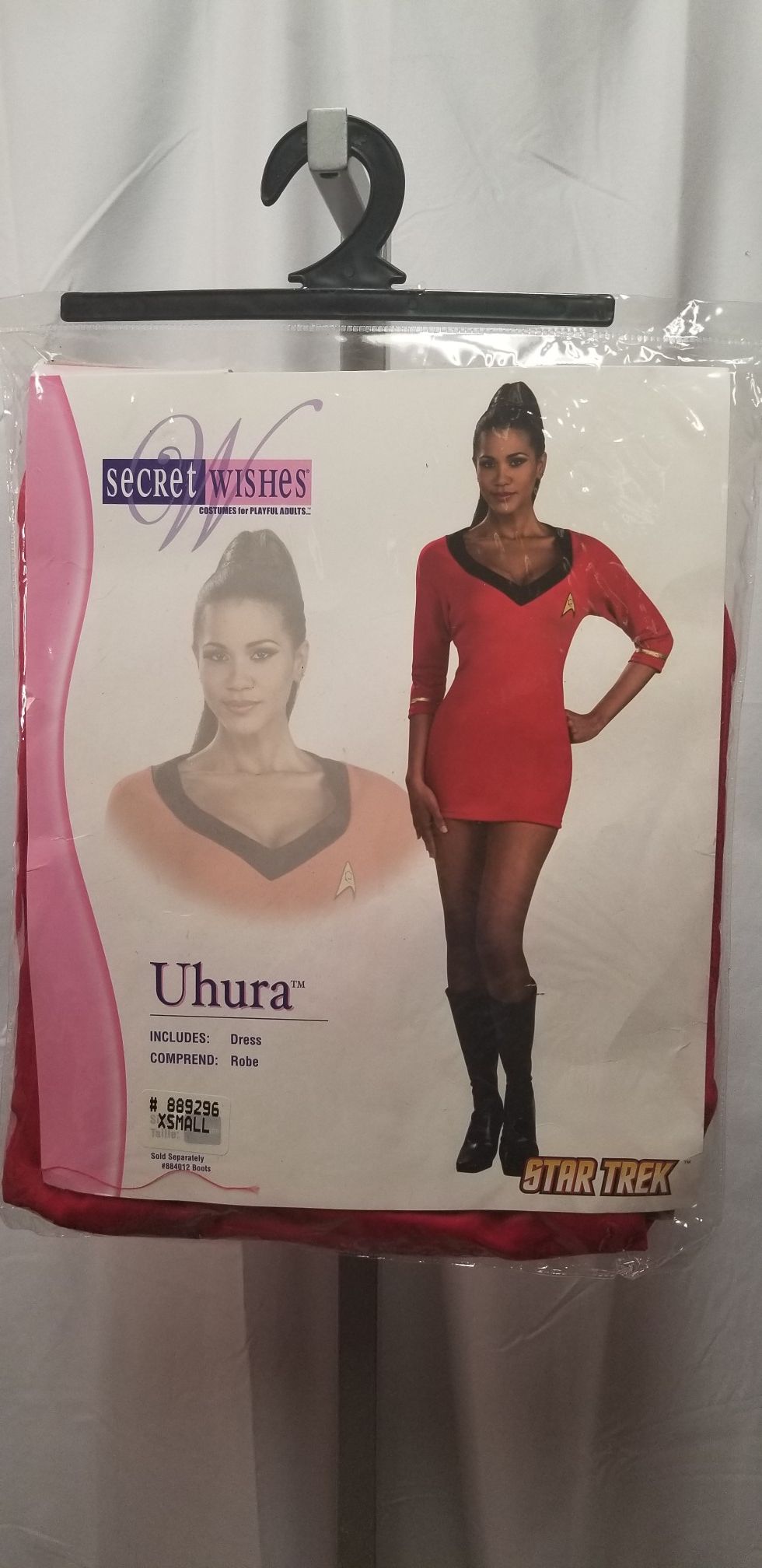 Star trek womens xsmall uhura costume