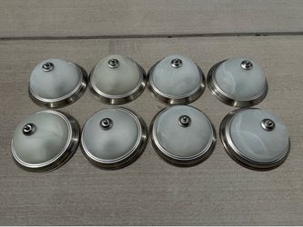 Brushed Nickel Dome Ceiling Light