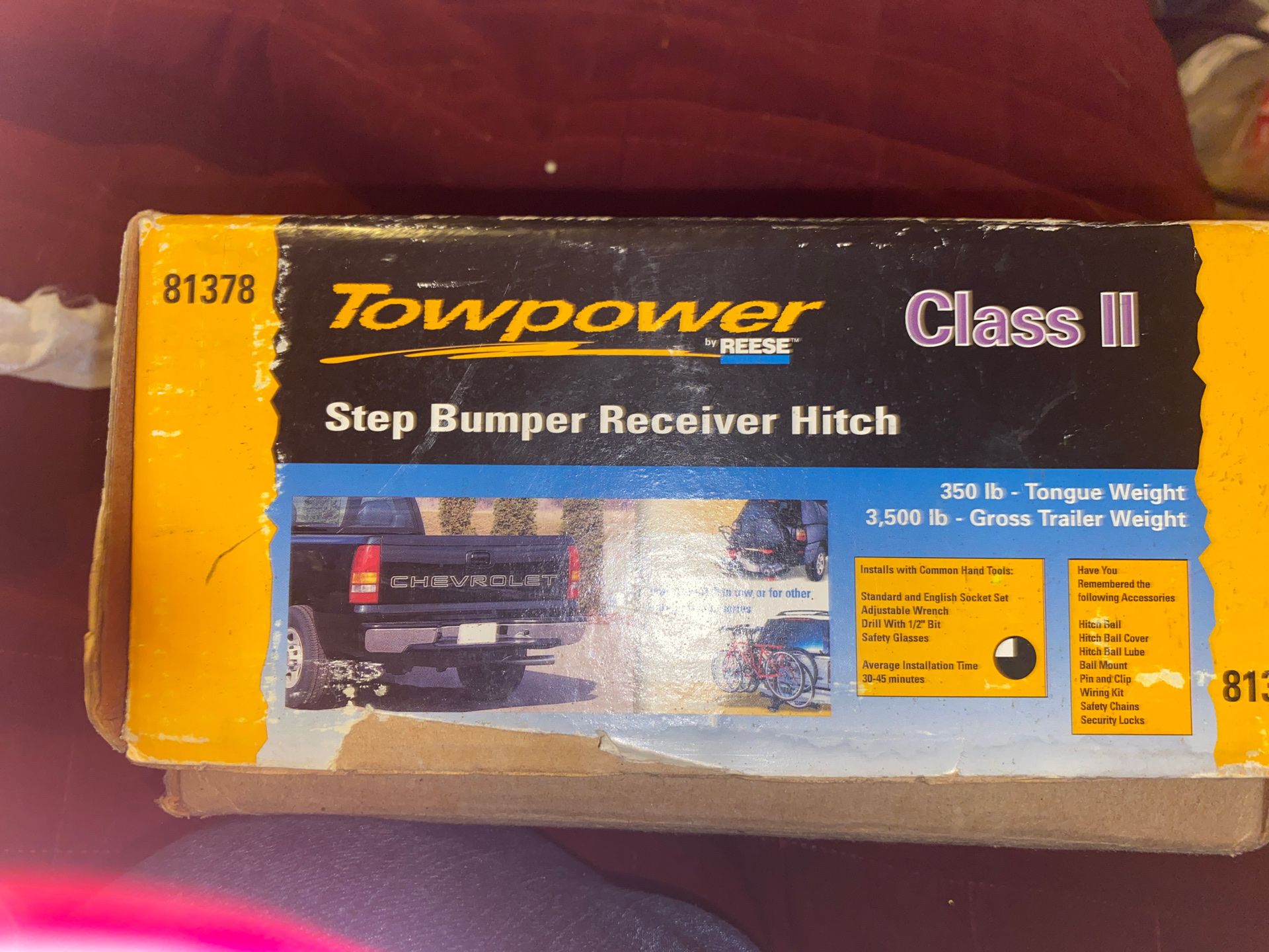 Reese tow power #81378 step bumper hitch
