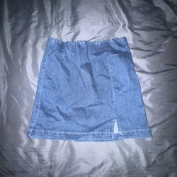 Charlotte Russe Denim Skirt - (M)