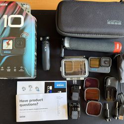 GoPro Hero10 Black + Mega Accessories + Adventure Ready
