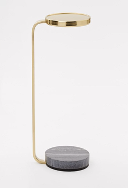 West Elm Brass + Marble Drink Table