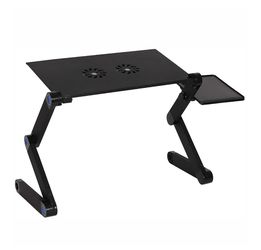 Foldable Aluminum Laptop Desk Adjustable Portable Table Stand