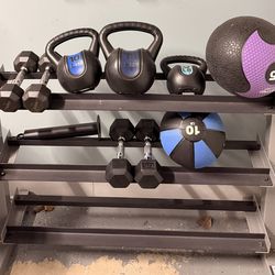Dumbbell storage rack