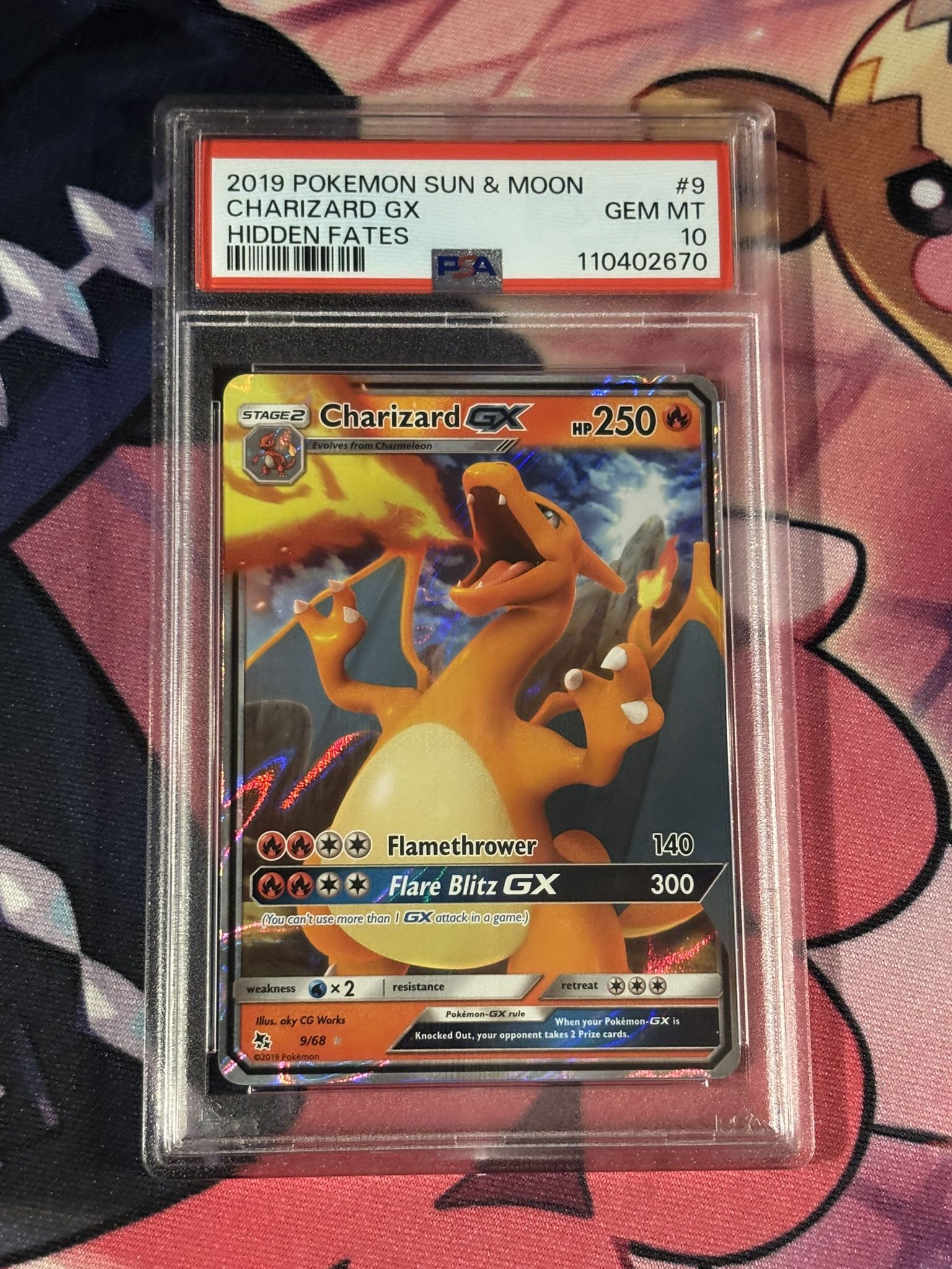 Pokemon Charizard GX 9/68 Psa 10