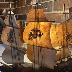 Vtg Ship Mayflower Light Ship