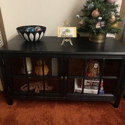 Black Media Center, TV stand, Bookcase, Console (still available 4/2/26)
