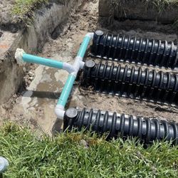 Drain Field And Septic Tank .