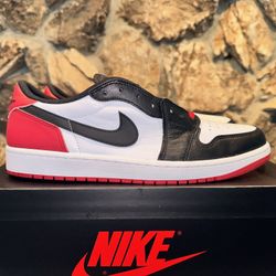 Jordan 1 Low Black Toe Size 12 Brand New Never Worn