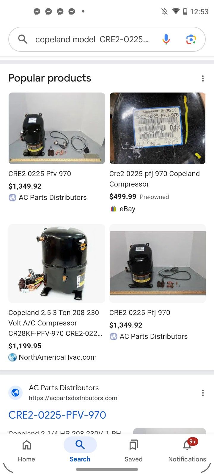 New In Box Central Heat And Air Compressor