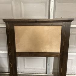 Hand made wooden twin headboard