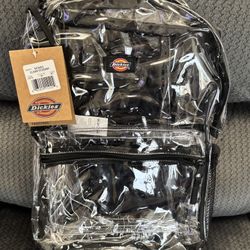 New Dickies Clear Backpack With Black Straps