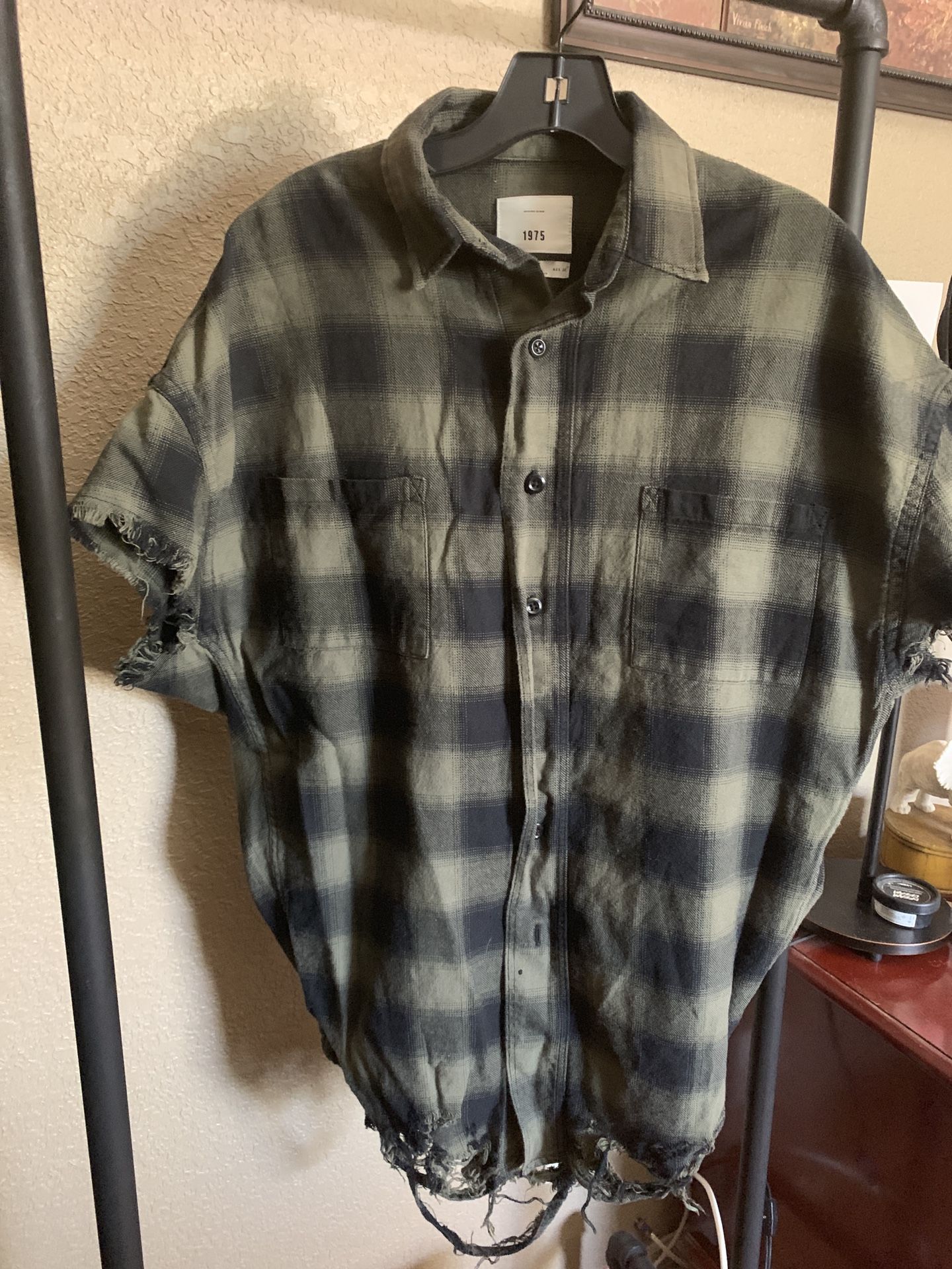 Zara Plaid green shirt