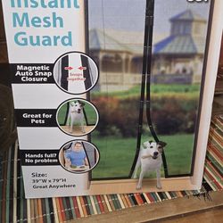 Instant Mesh Screen Guard For Door
