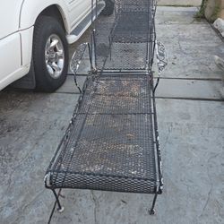 Vintage Wrought Iron Patio Lounge 