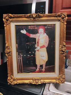 Vintage (Rare) Original Ronald McDonald framed that hung in an Original McDonald's restaurant!