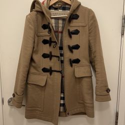 Burberry Brit Toggle Wool Coat For Women