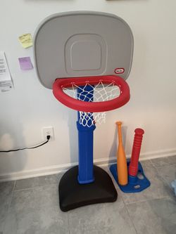 Mini Basketball Hoop + T-Ball Set