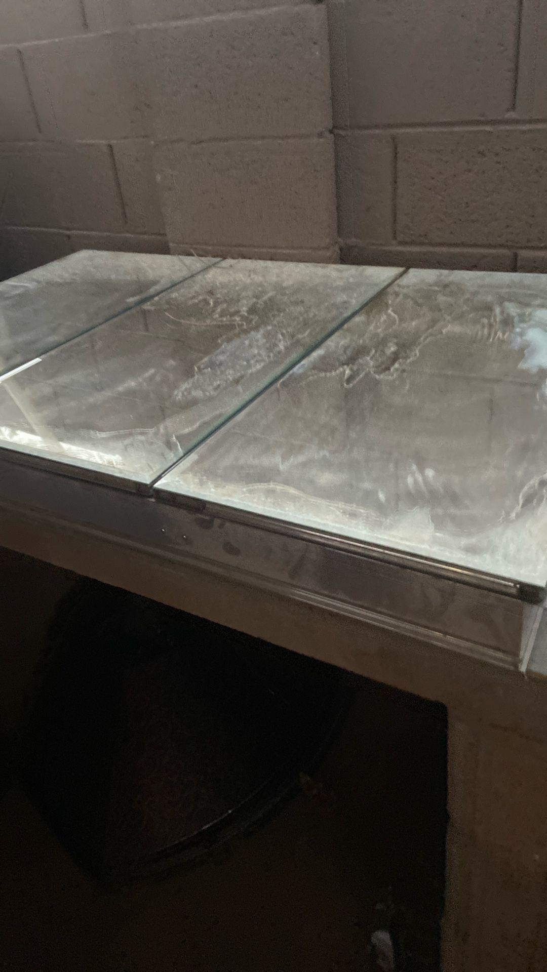 Free 3 Compartments Mirror Cabinet