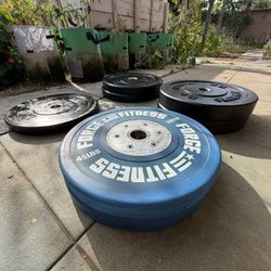 300 LB Olympic Bumper Plate Set – Great Condition