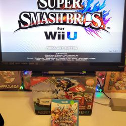 Nintendo Wii U 32GB System Gamepad You Choose Zelda Mario Smash Bros Game