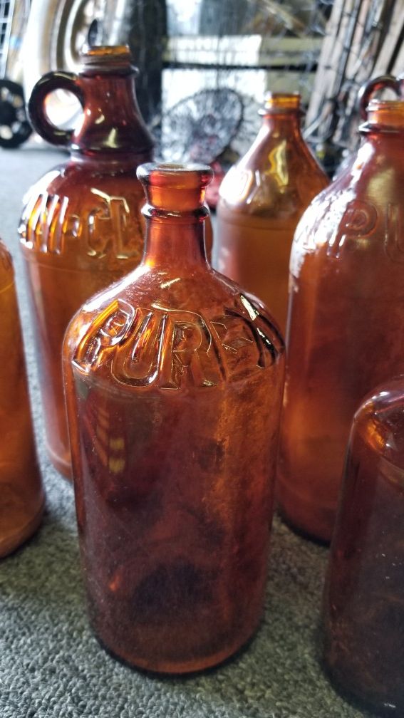 Antique Amber Bottles