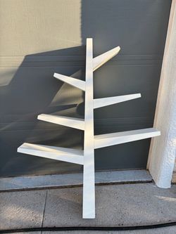 Modern White Tree Bookshelf