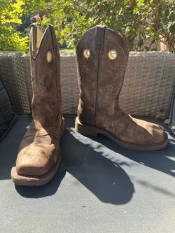 DOUBLE H MEN'S ANTONIO EARTHQUAKE RUST SQUARE COMPOSITE TOE WORK BOOT