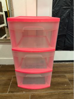 Pink storage organizer