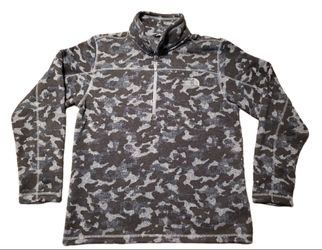Men Mens The North Face Camo Pullover Sweater Size Medium, Great Condition