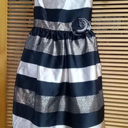 Black White An Gold Dress