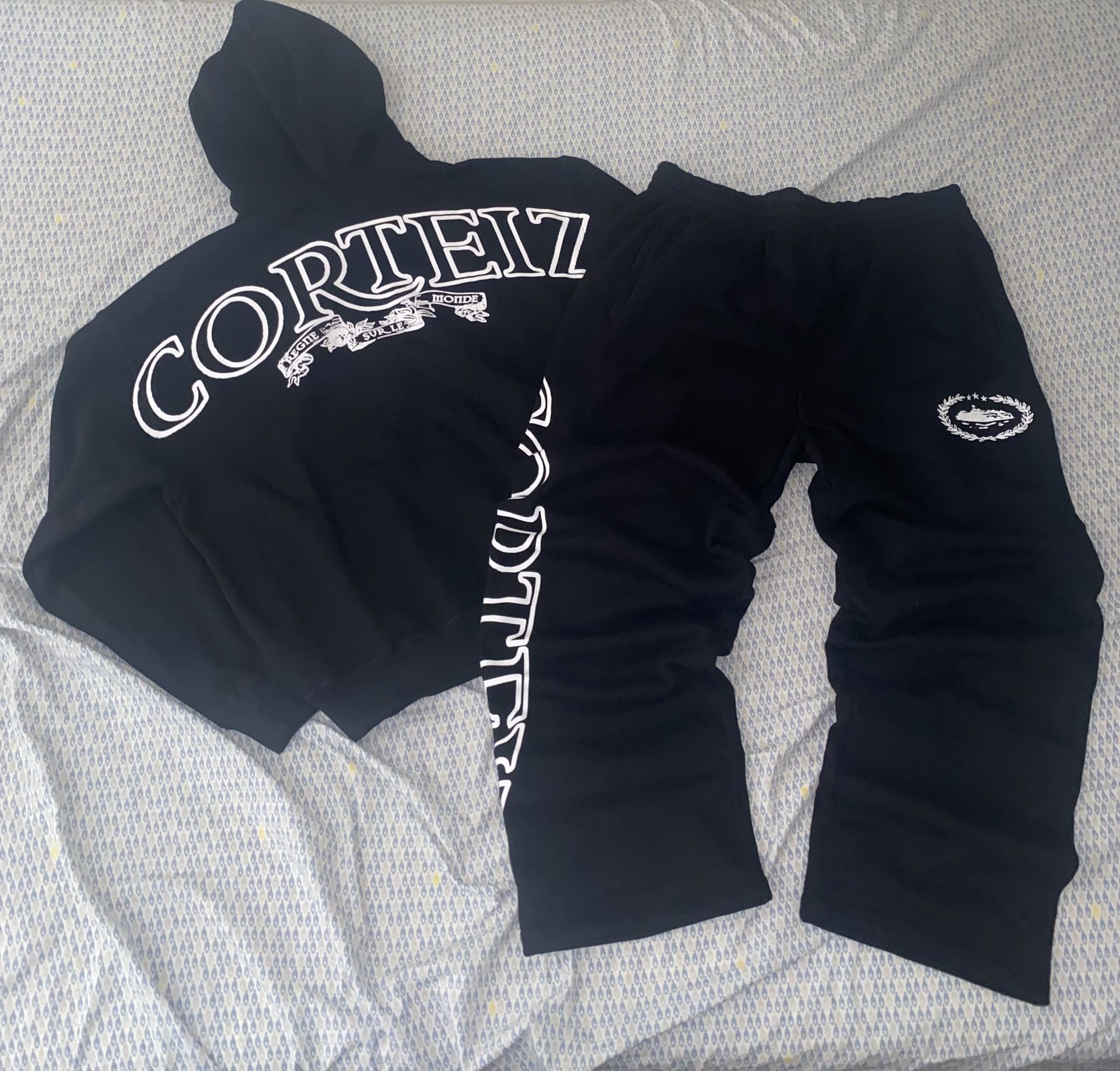 Corteiz Superior Royale Black Tracksuit(Full Set) Size Medium