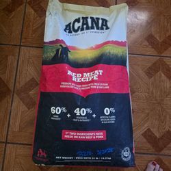 ACANA Grain-Free Red Meat Ranch-Raised Beef Yorkshire Pork Grass-Fed Lamb Dry Dog Food, 32 lbs