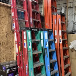 Louisville & Werner 6 Foot to 24 Foot Ladders $50 To $250