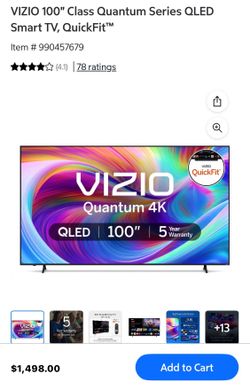 Vizio, 100 inch QLED Smart TV