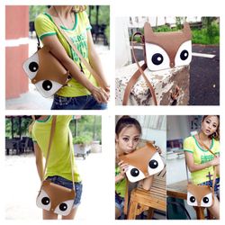 Cute PU leather Fox messenger bag